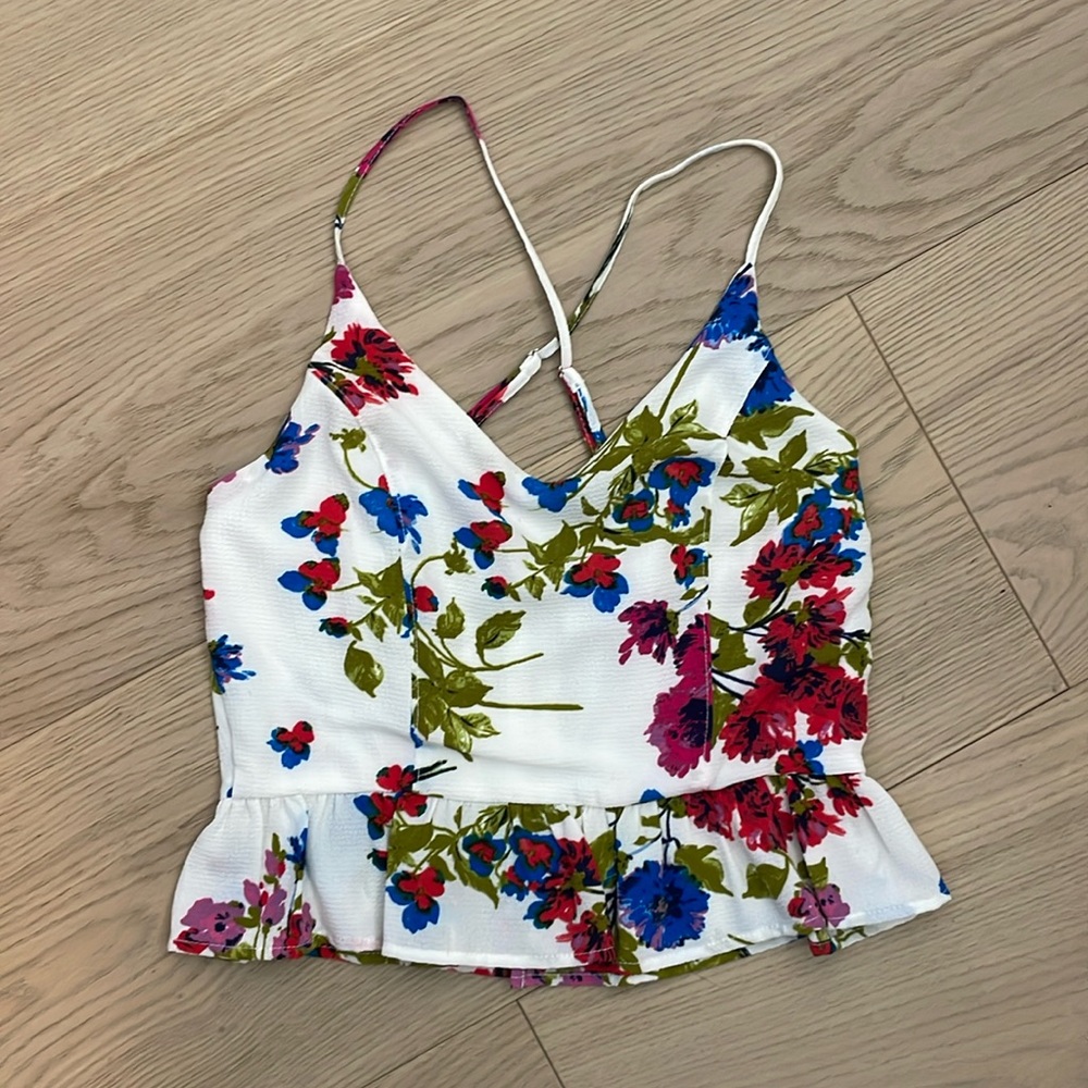 Floral Ruffle Cami